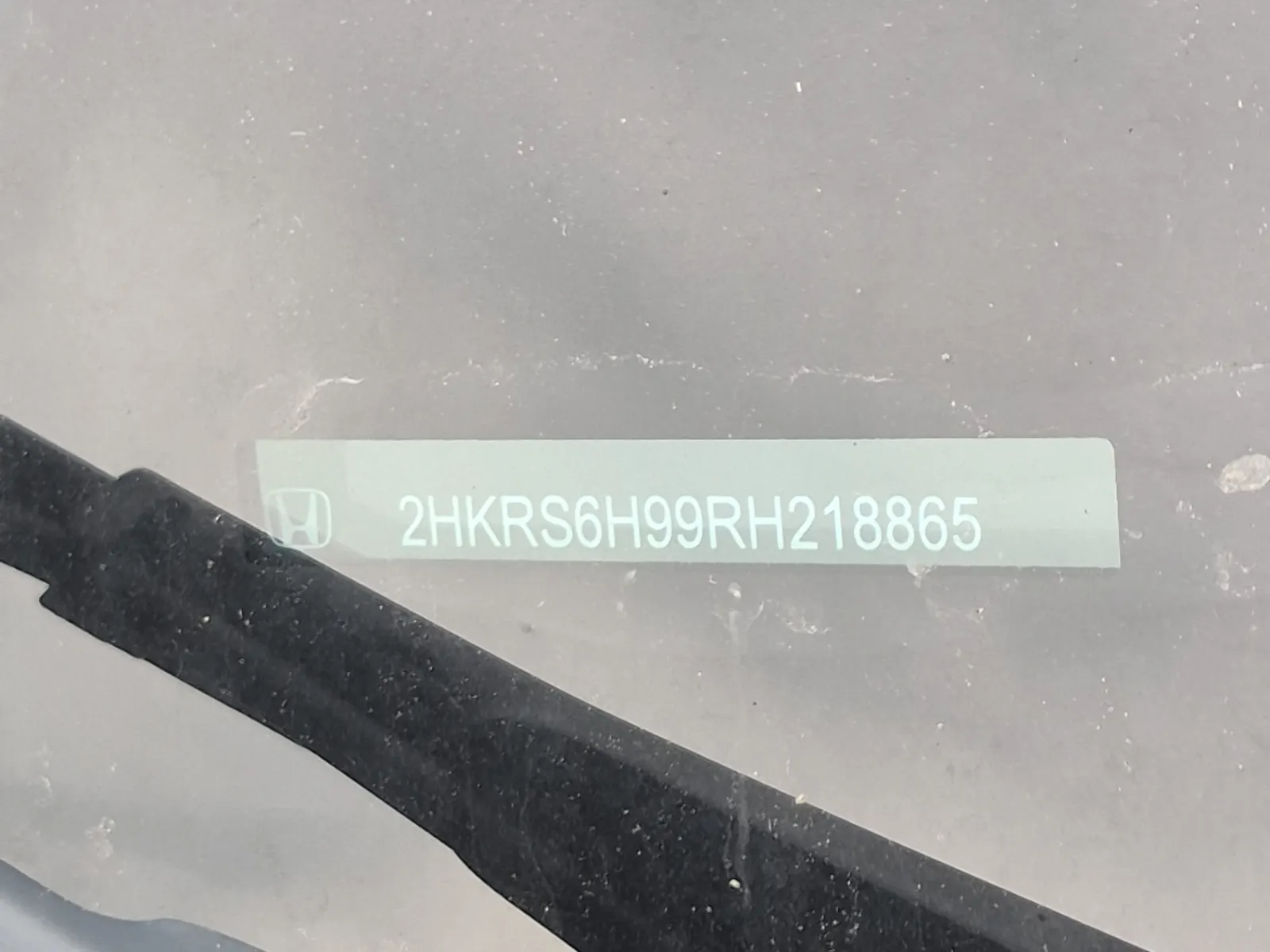 Dash VIN Plate Photo