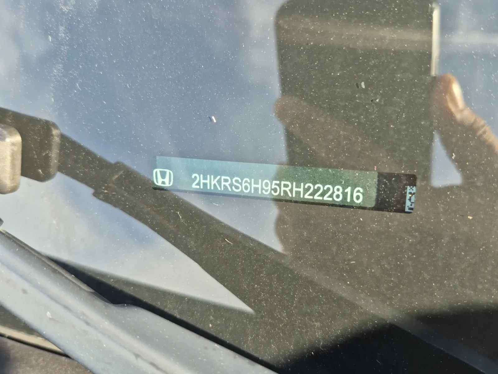Dash VIN Plate Photo