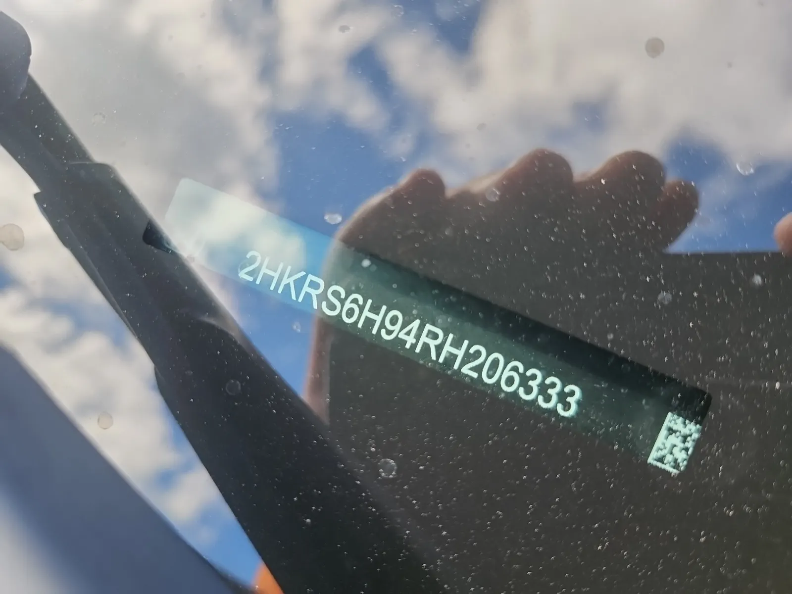 Dash VIN Plate Photo