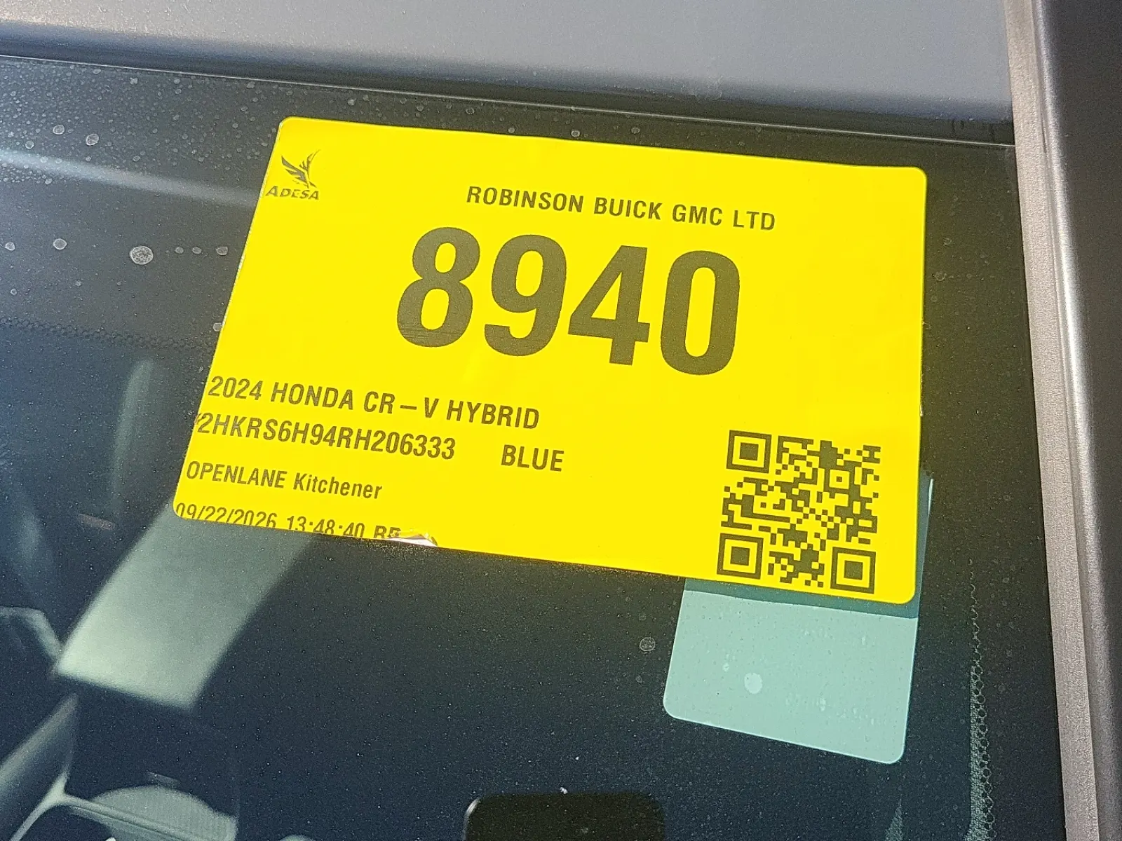 Inventory Label Photo