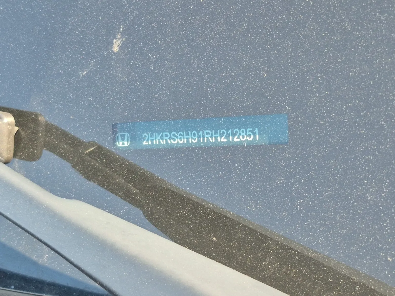 Dash VIN Plate Photo