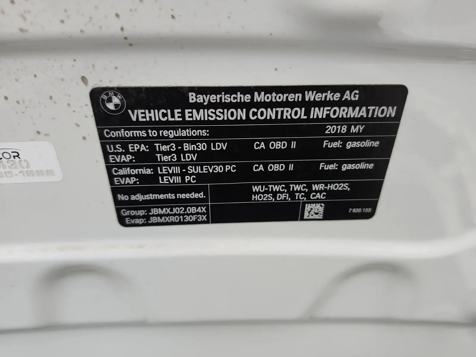Emission Sticker Photo