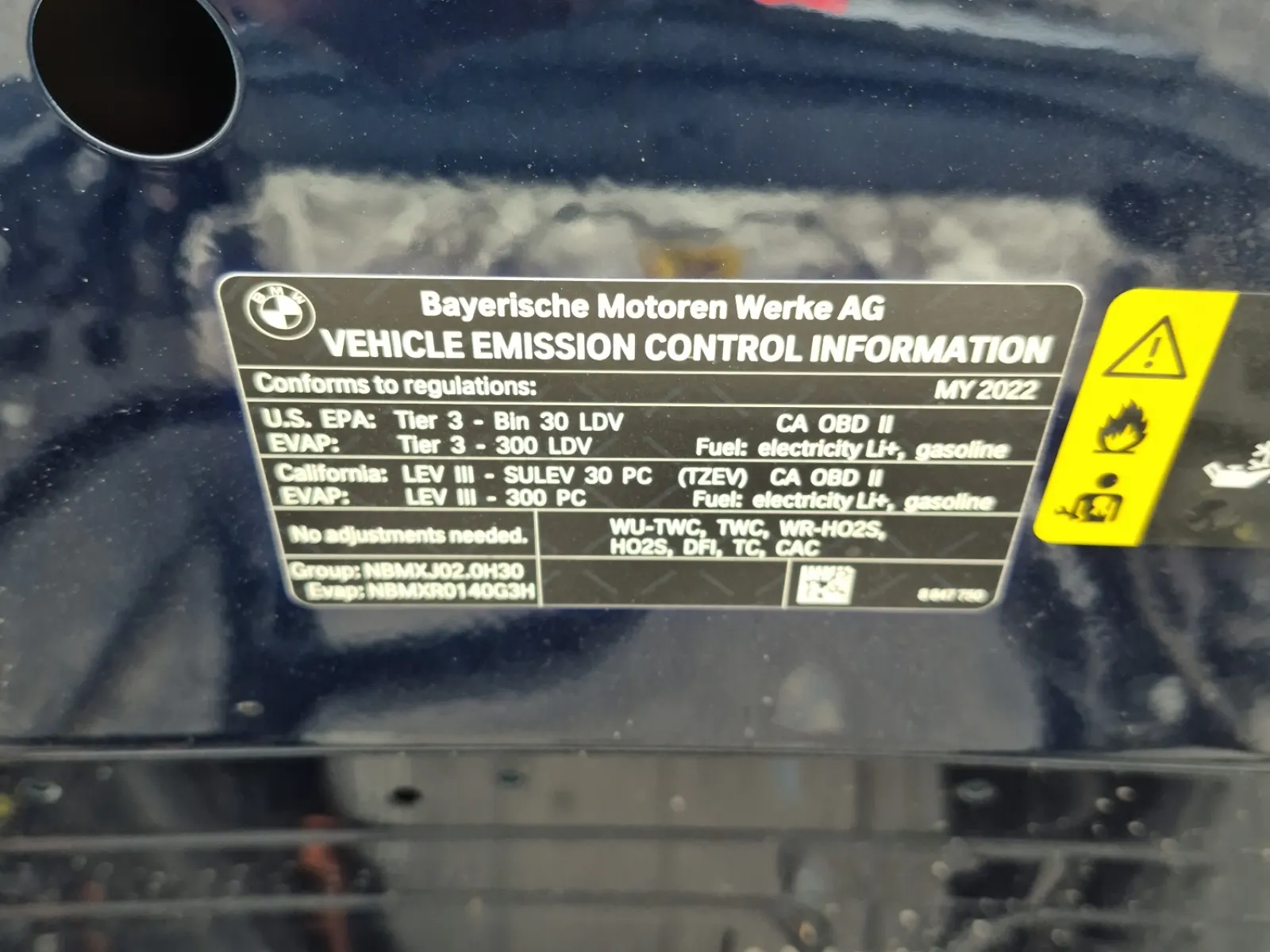 Emission Sticker Photo