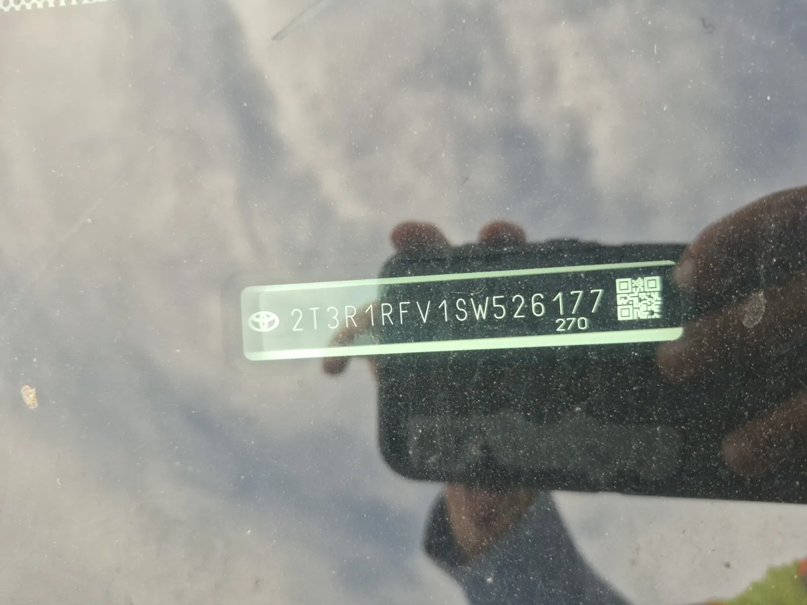 Dash VIN Plate Photo