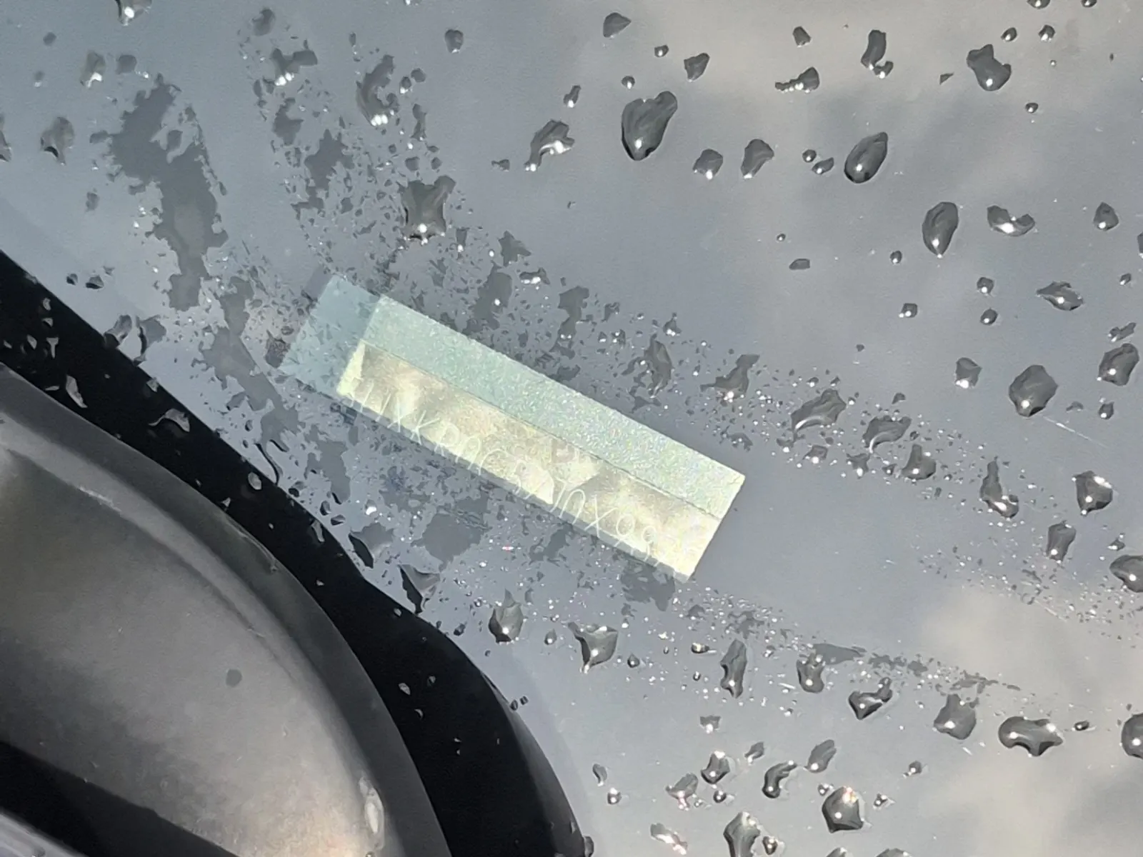 Dash VIN Plate Photo