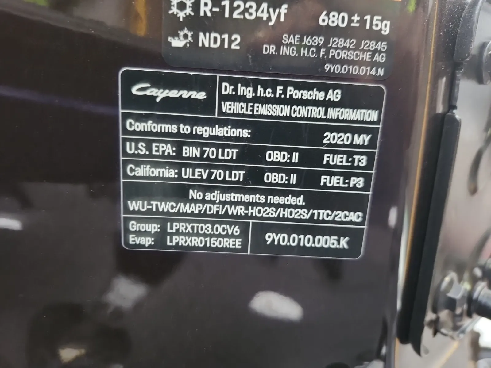 Emission Sticker Photo