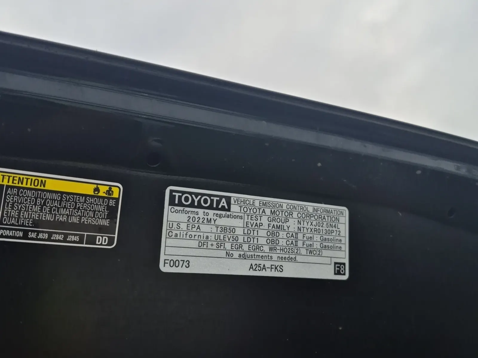 Emission Sticker Photo