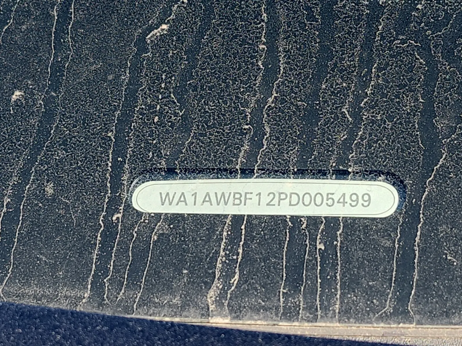 Dash VIN Plate Photo