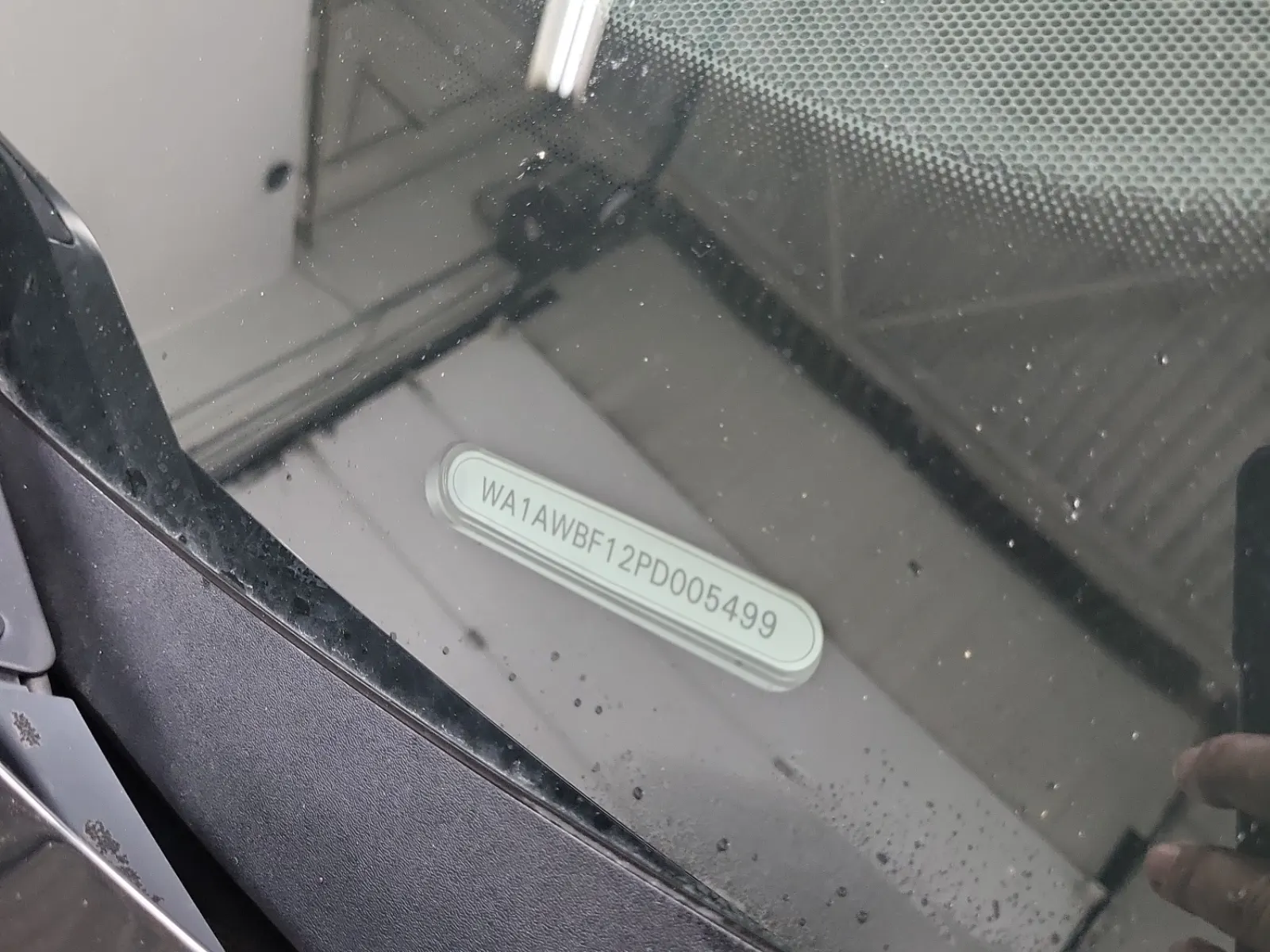 VIN Sticker Photo
