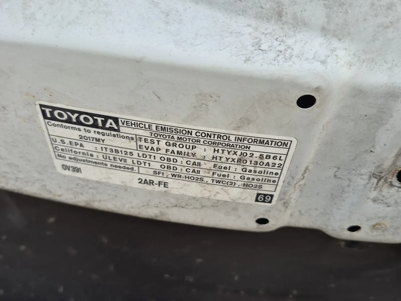Emission Sticker Photo