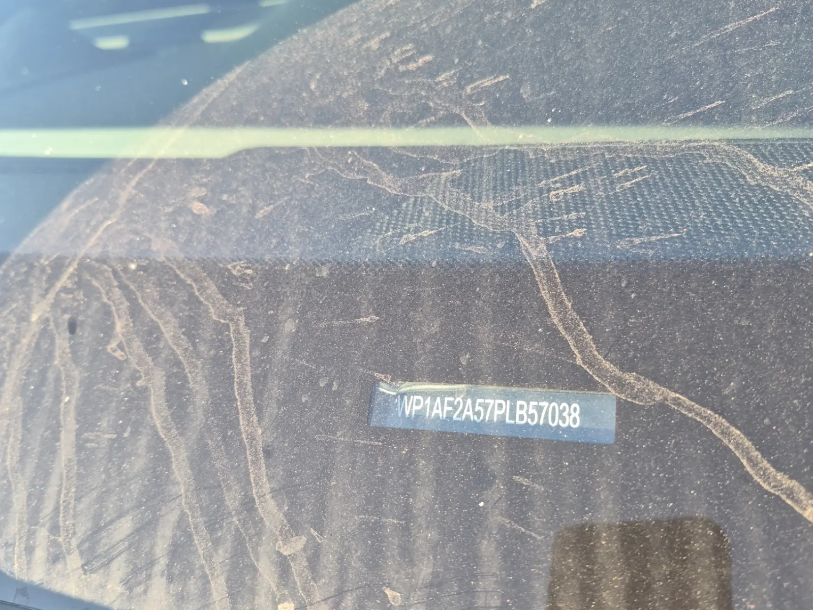 Dash VIN Plate Photo