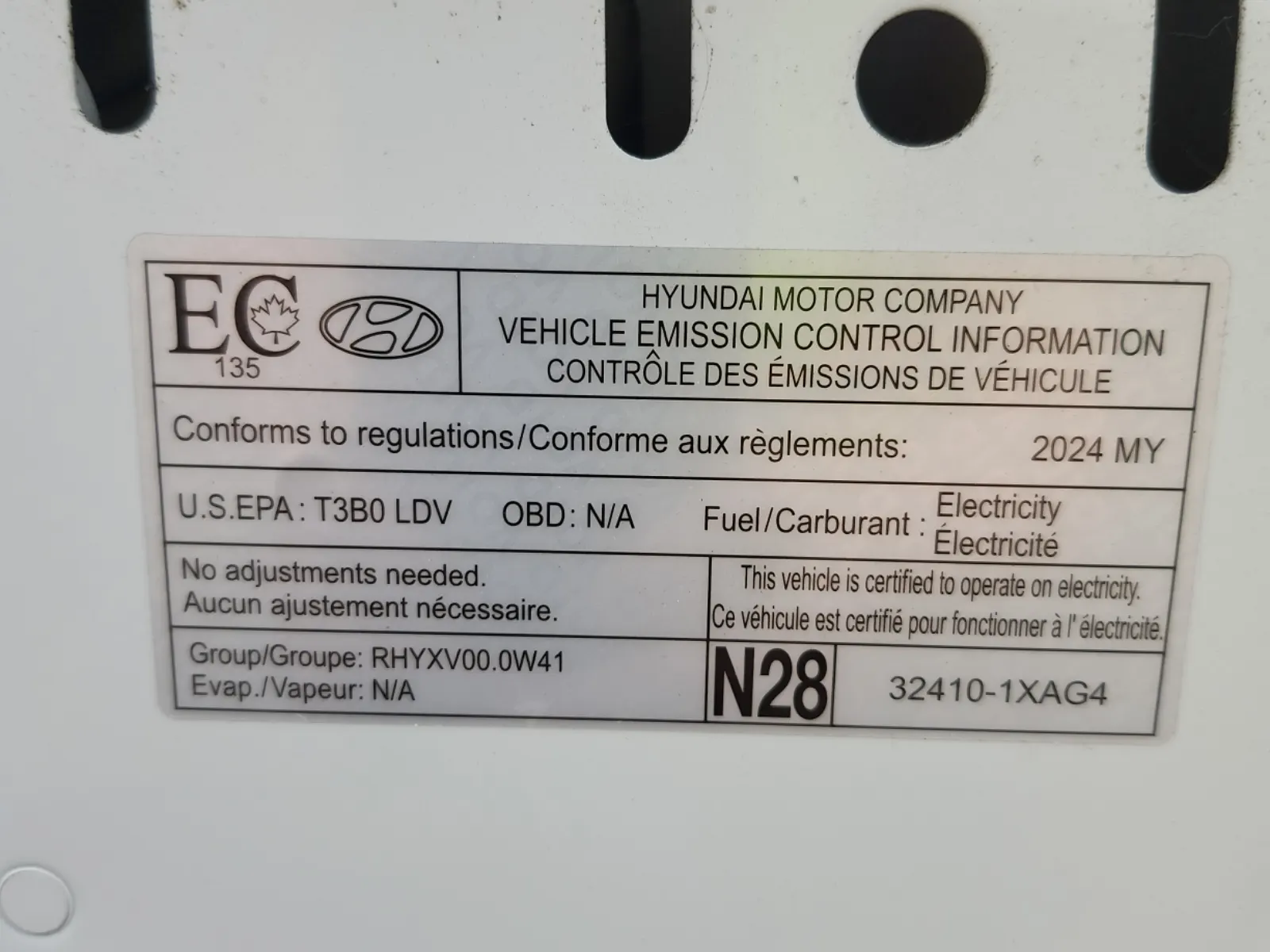 Emission Sticker Photo