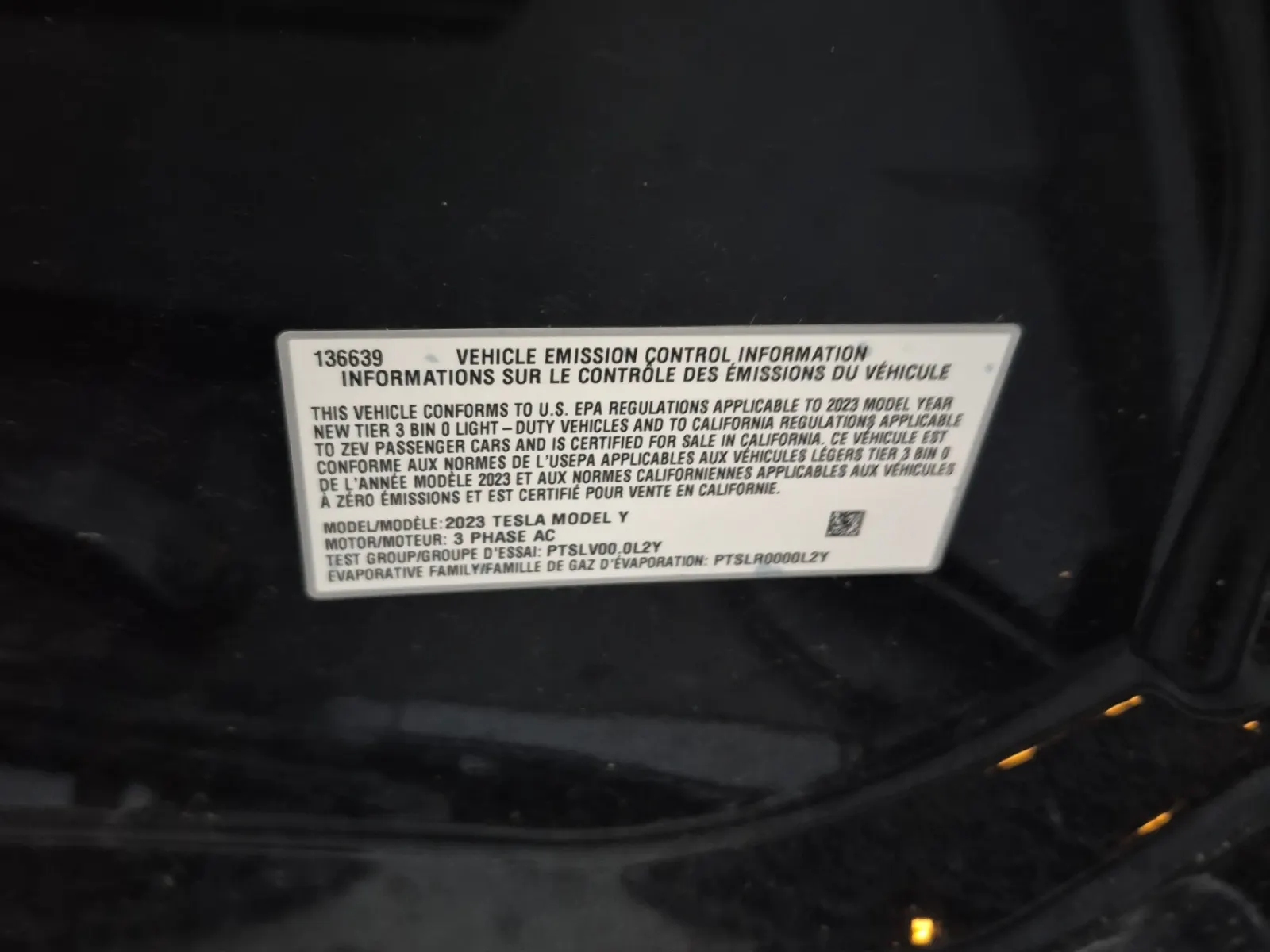 Emission Sticker Photo