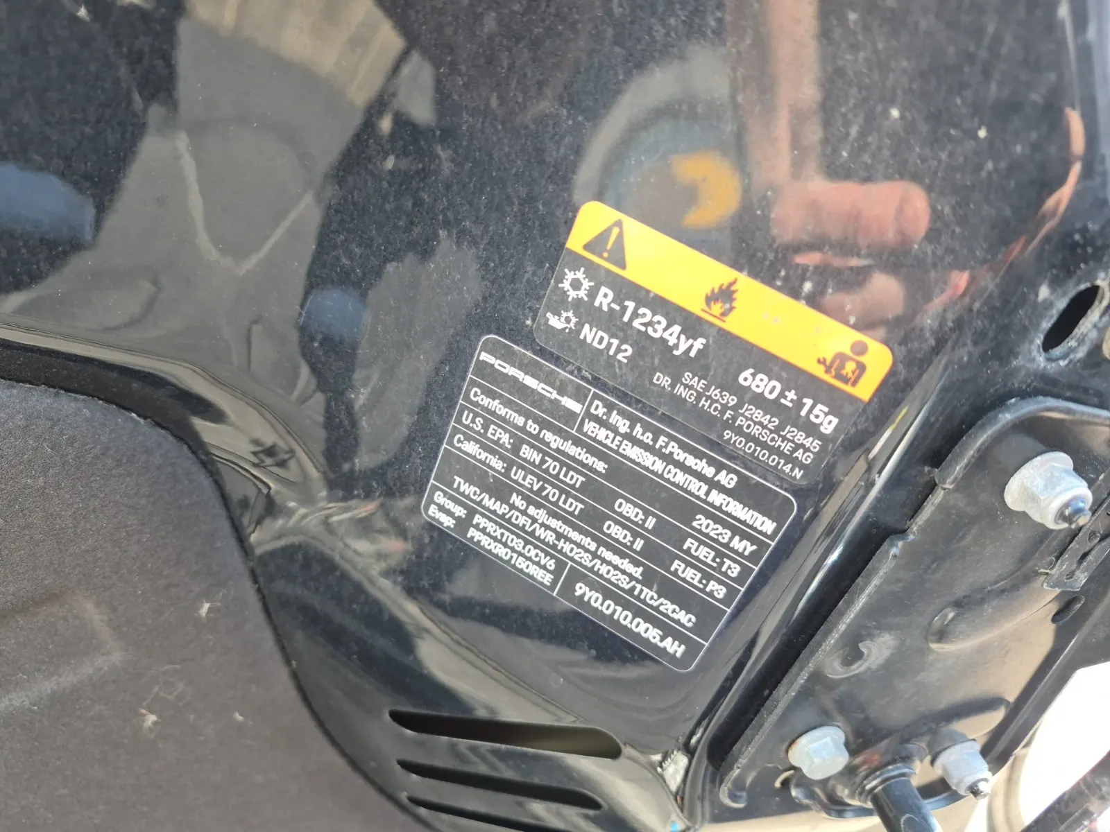 Emission Sticker Photo