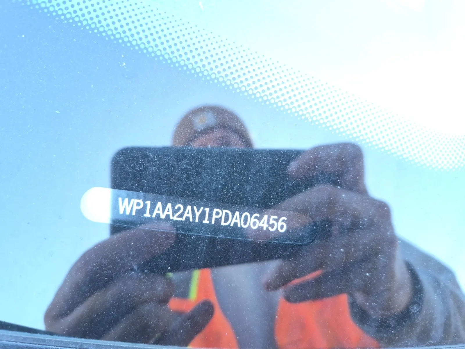 Dash VIN Plate Photo