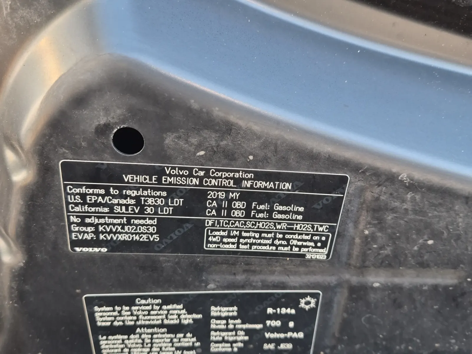 Emission Sticker Photo