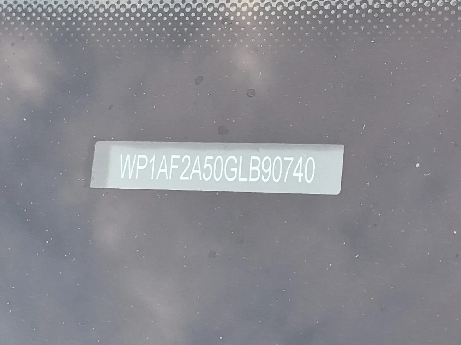 Dash VIN Plate Photo