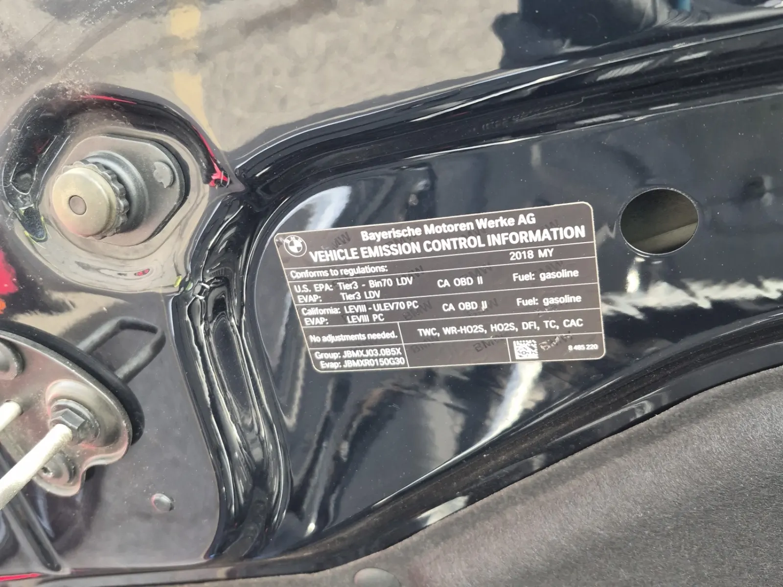 Emission Sticker Photo