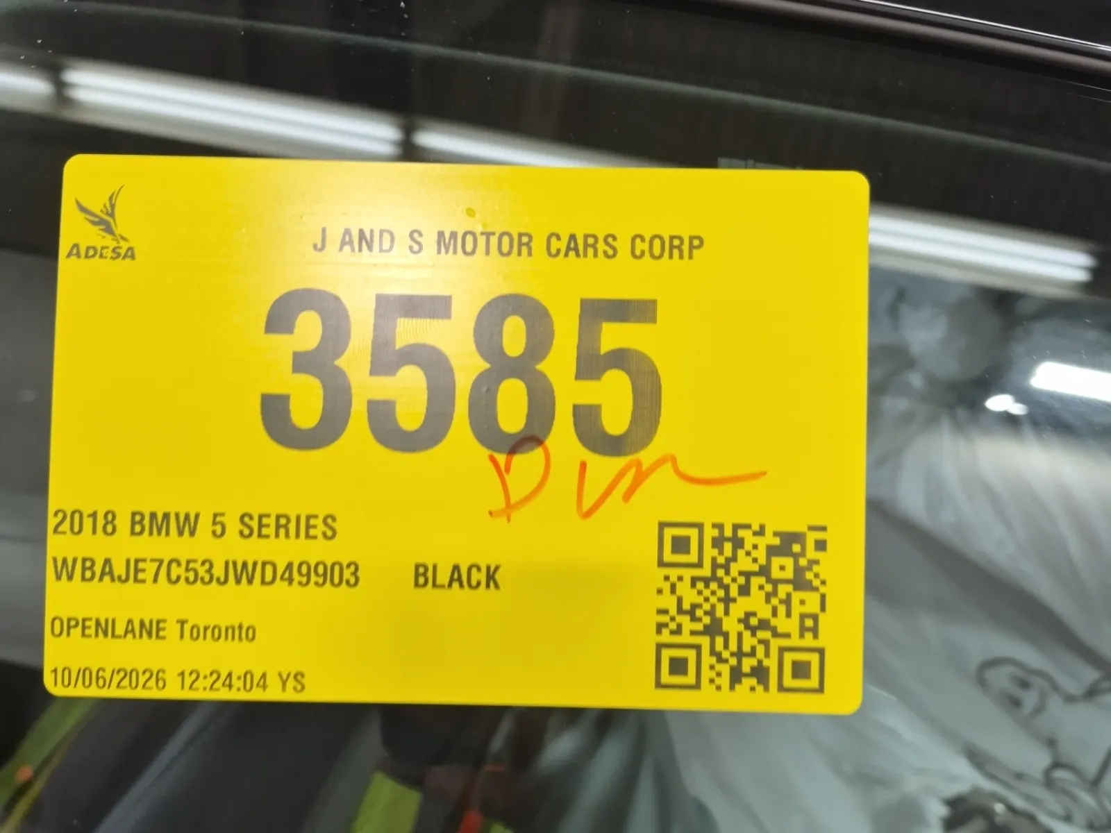 Inventory Label Photo