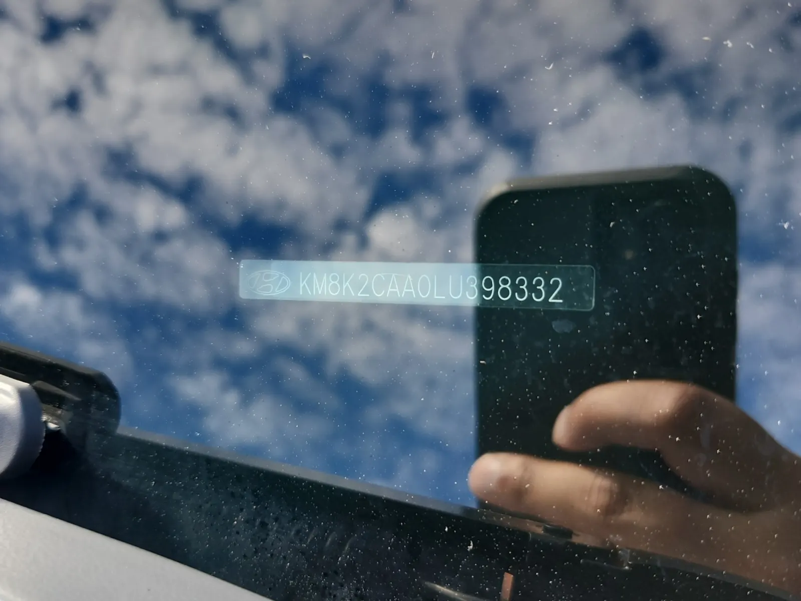 Dash VIN Plate Photo