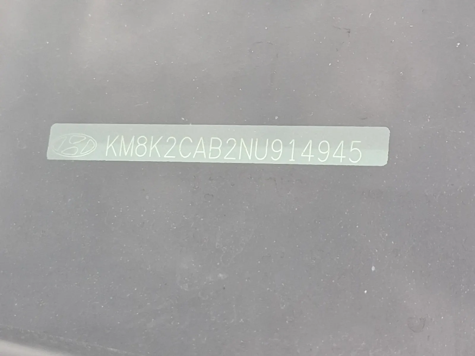 Dash VIN Plate Photo