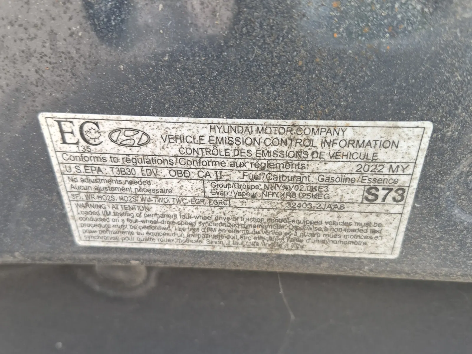 Emission Sticker Photo