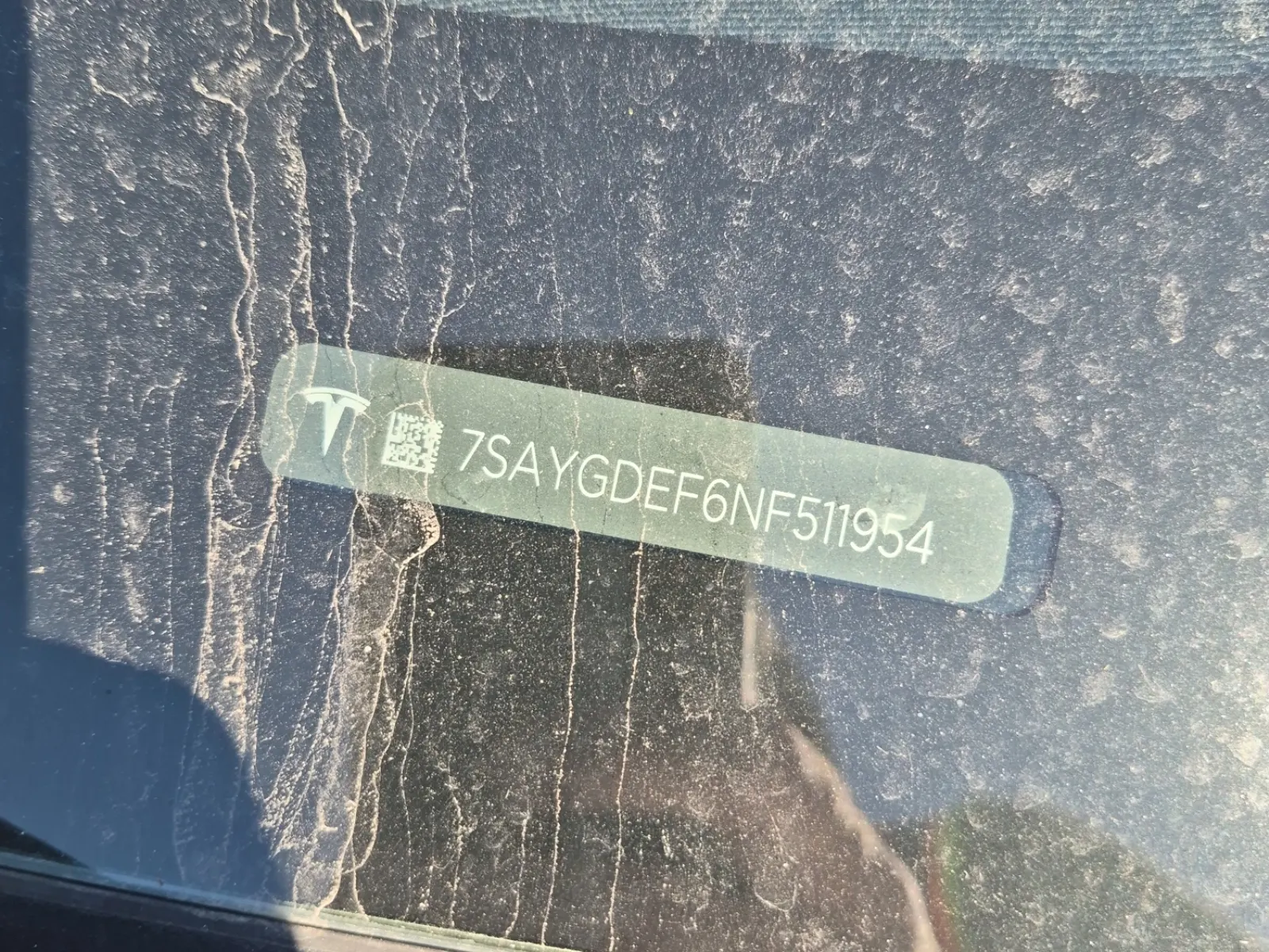Dash VIN Plate Photo