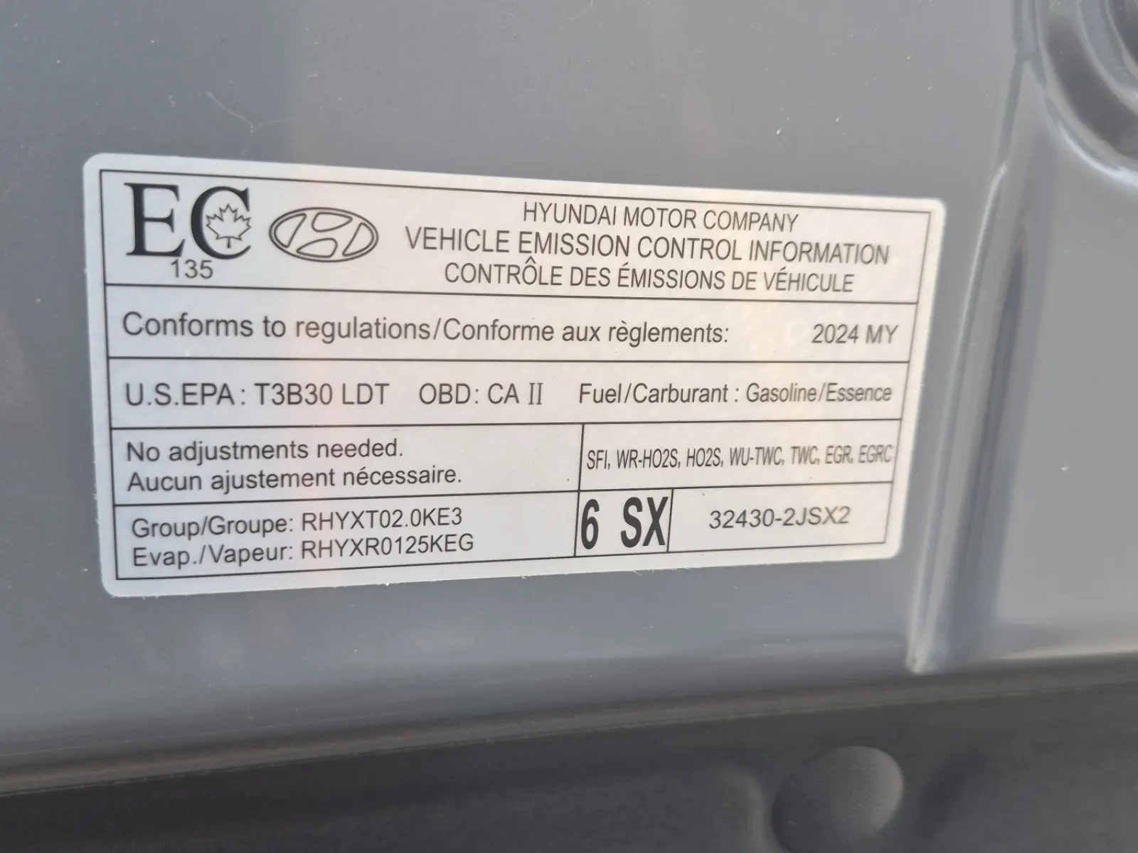 Emission Sticker Photo