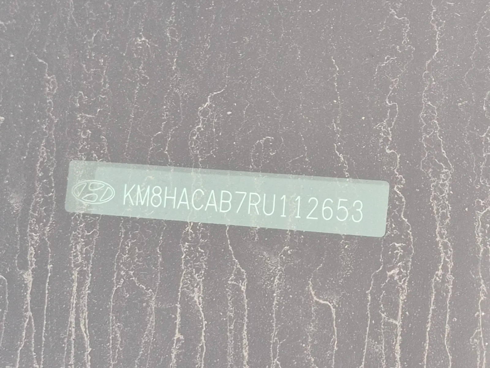 Dash VIN Plate Photo