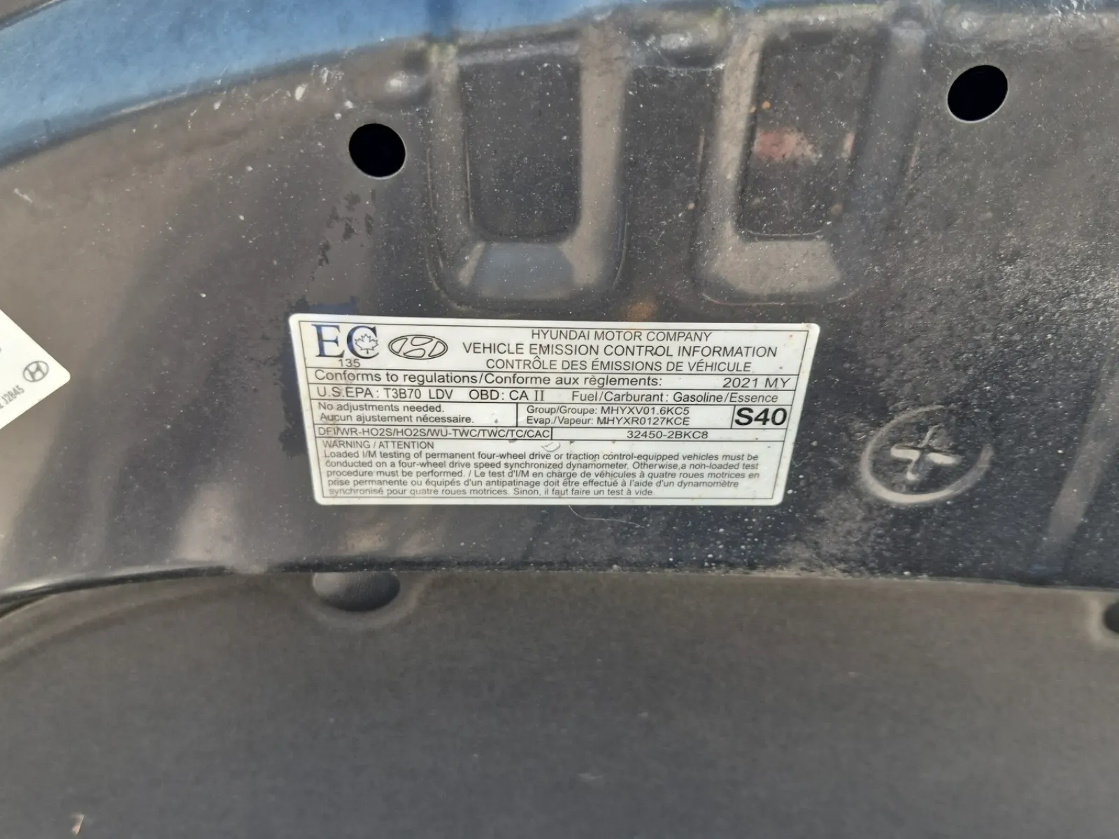 Emission Sticker Photo
