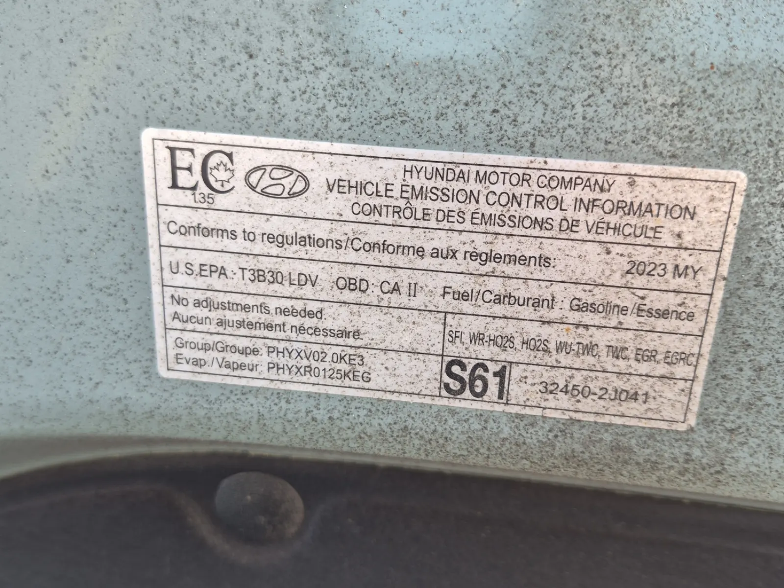 Emission Sticker Photo