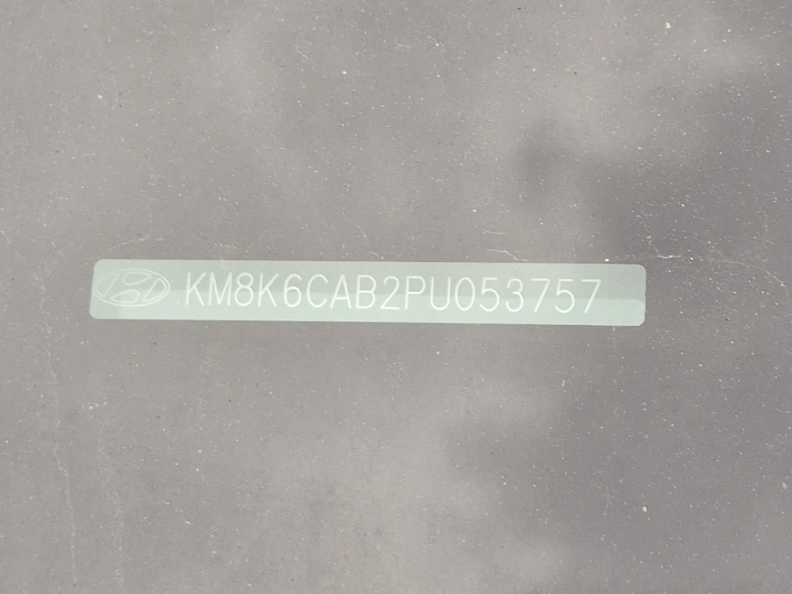 Dash VIN Plate Photo