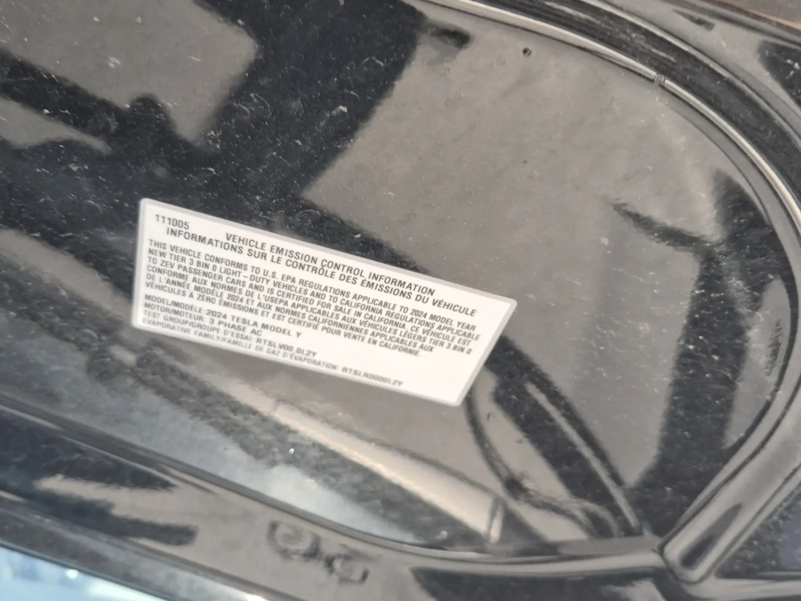 Emission Sticker Photo
