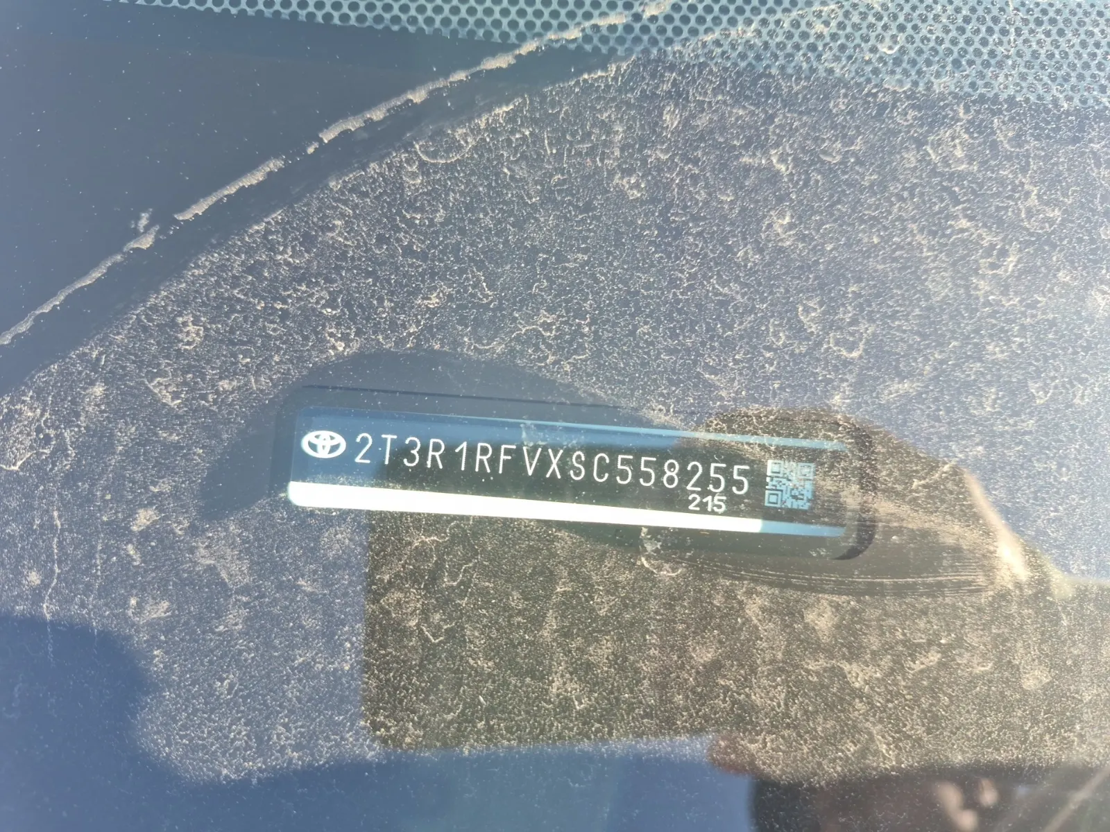 Dash VIN Plate Photo