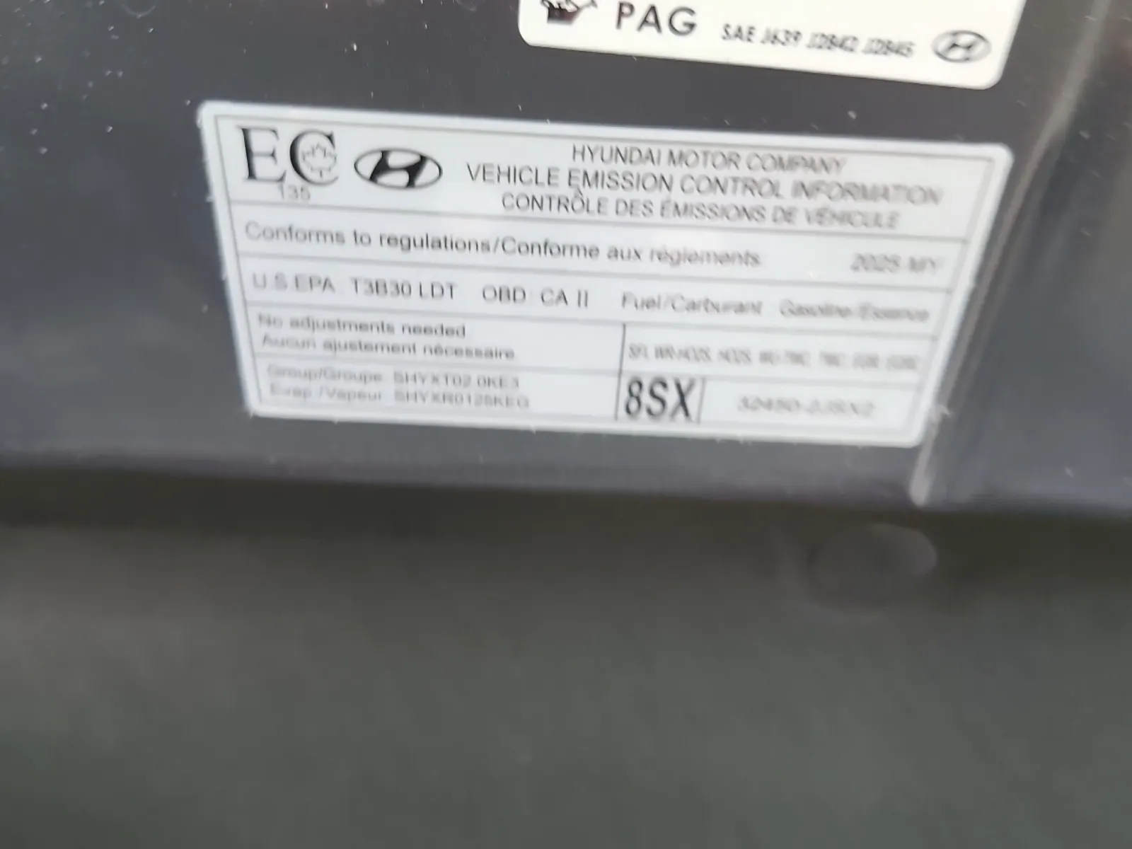 Emission Sticker Photo
