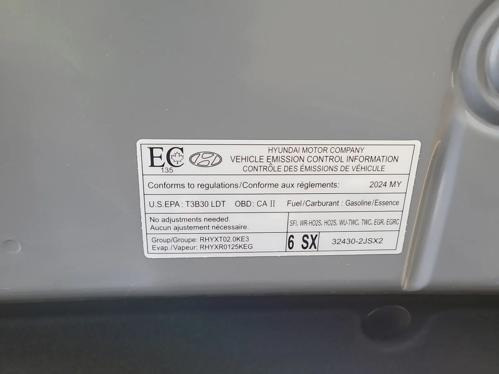 Emission Sticker Photo