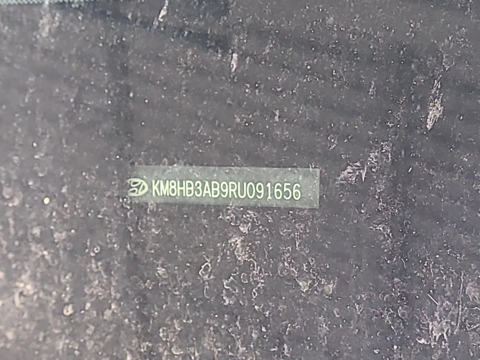 Dash VIN Plate Photo
