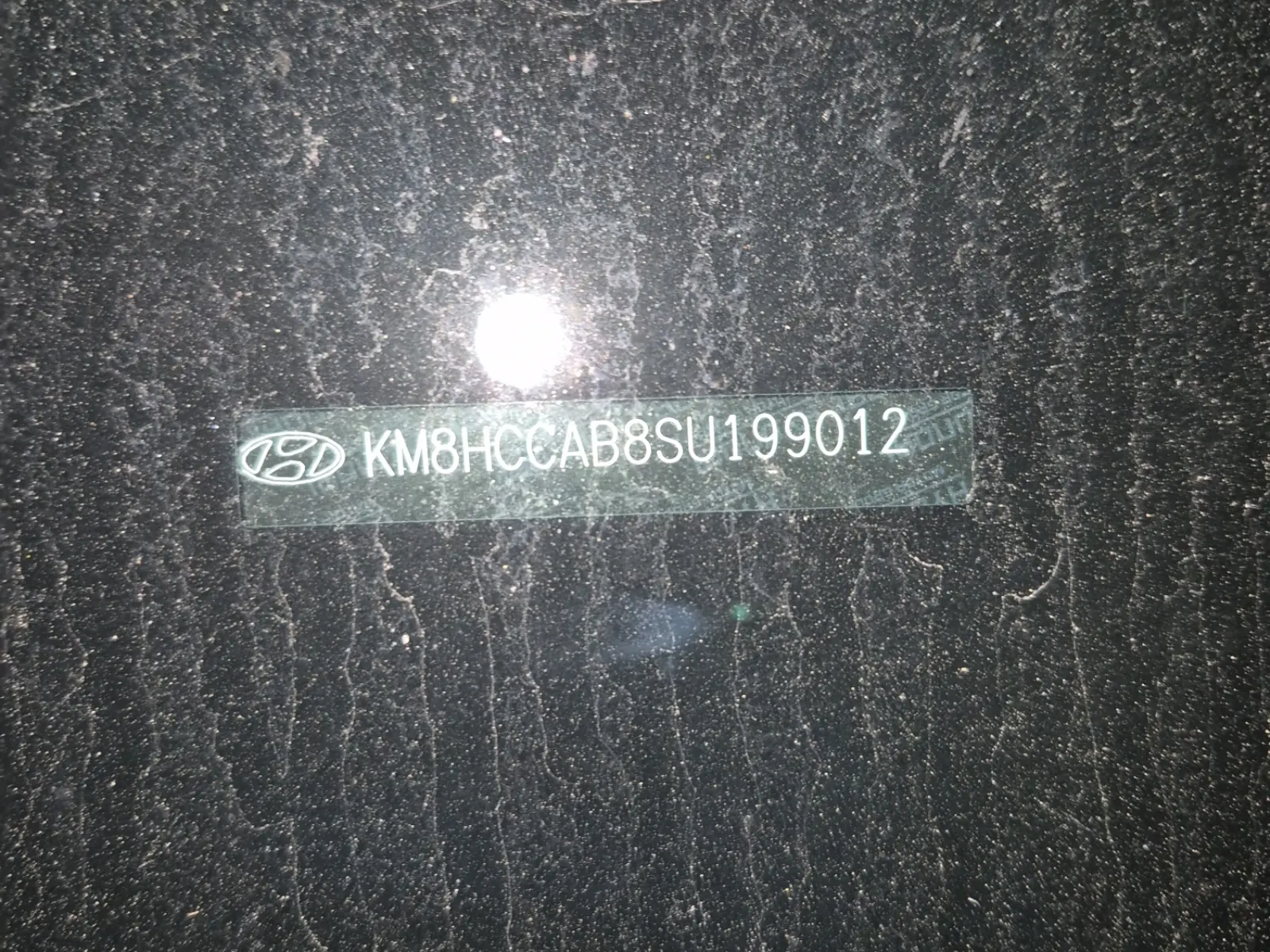 Dash VIN Plate Photo