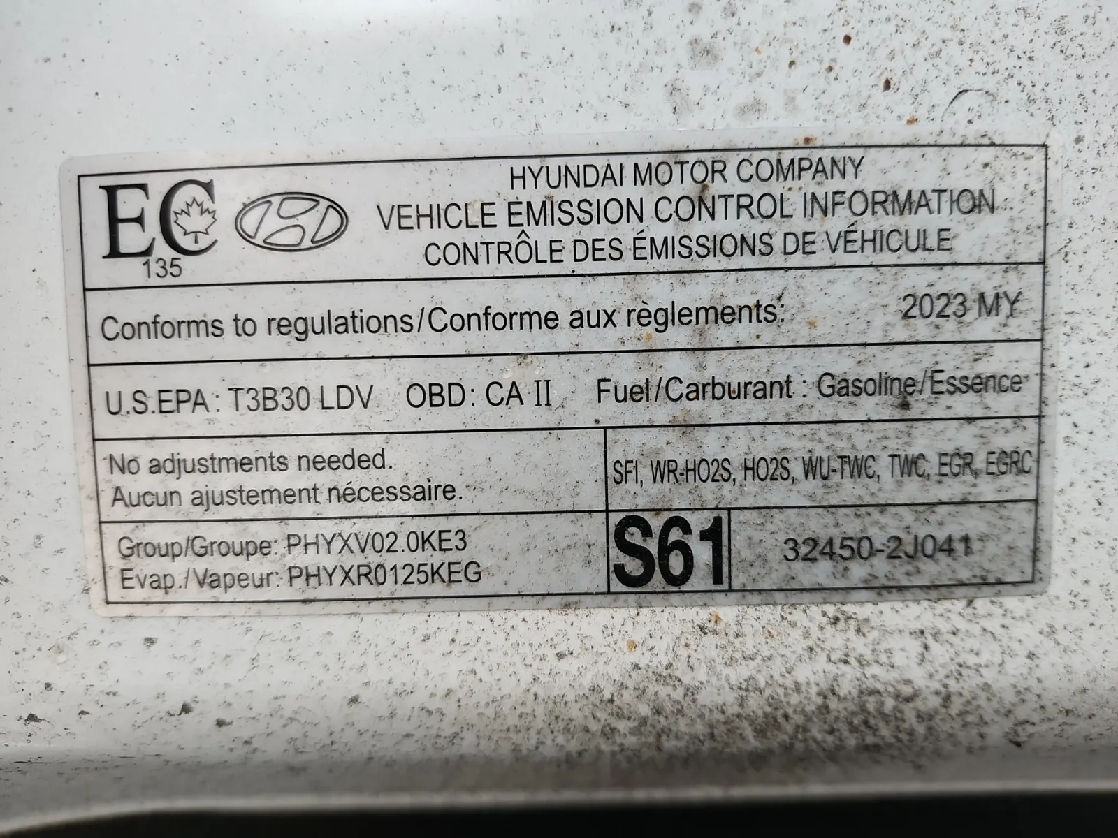 Emission Sticker Photo