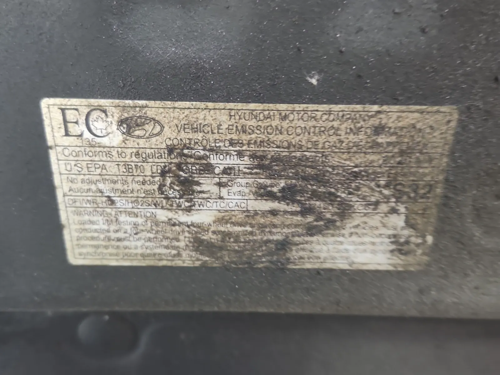 Emission Sticker Photo