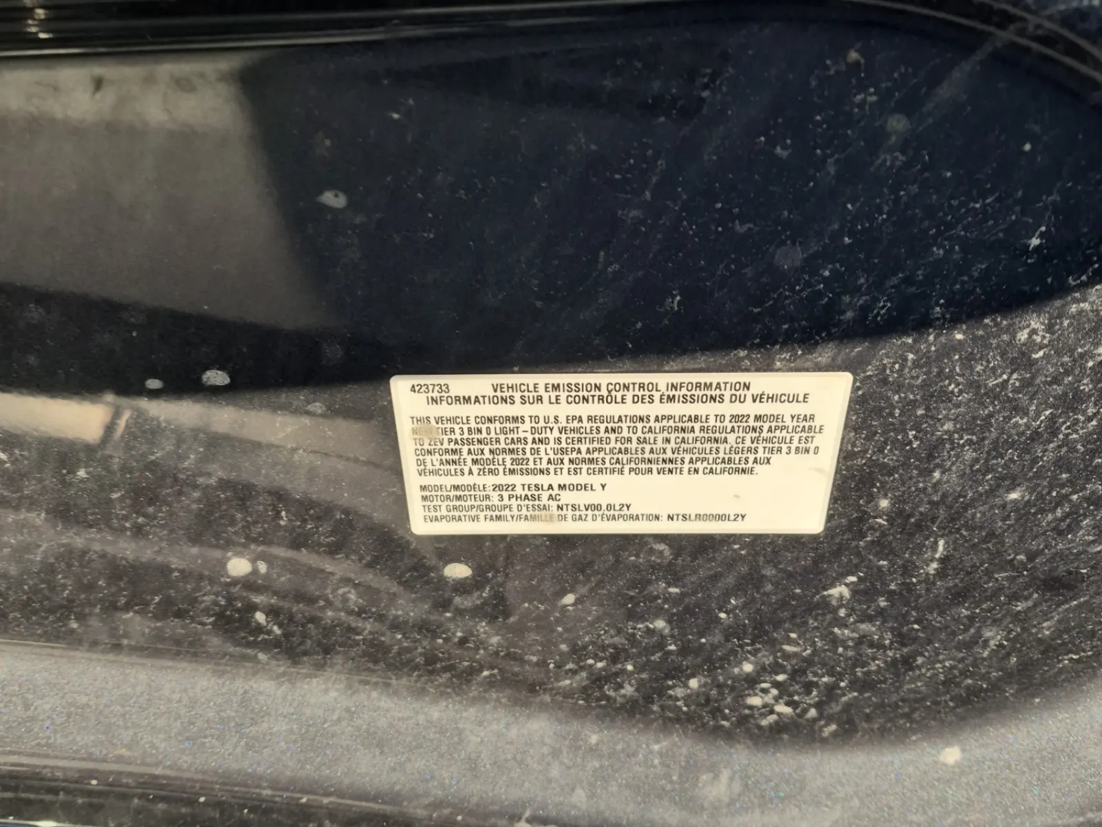 Emission Sticker Photo