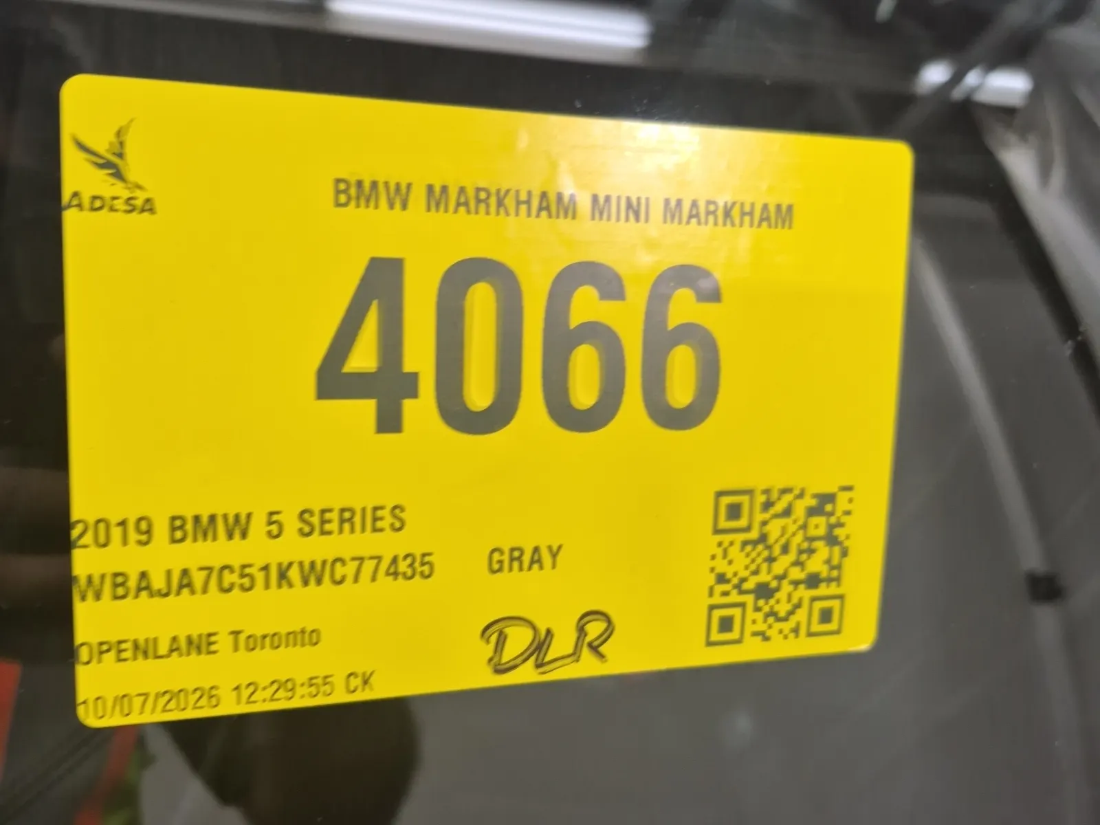 Inventory Label Photo
