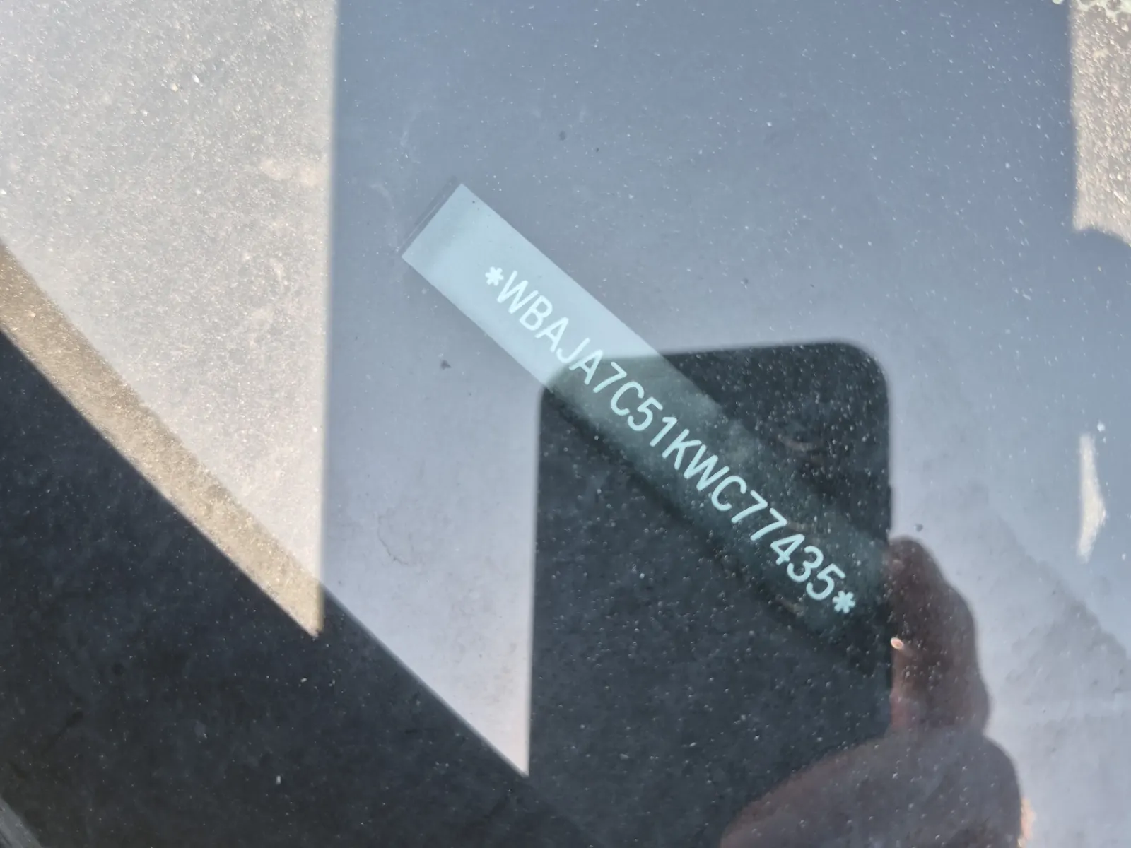 Dash VIN Plate Photo