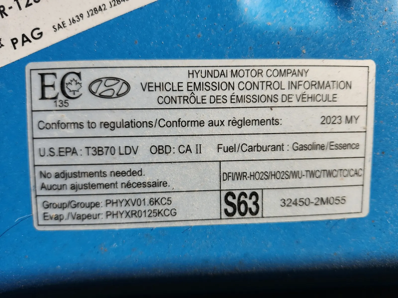 Emission Sticker Photo