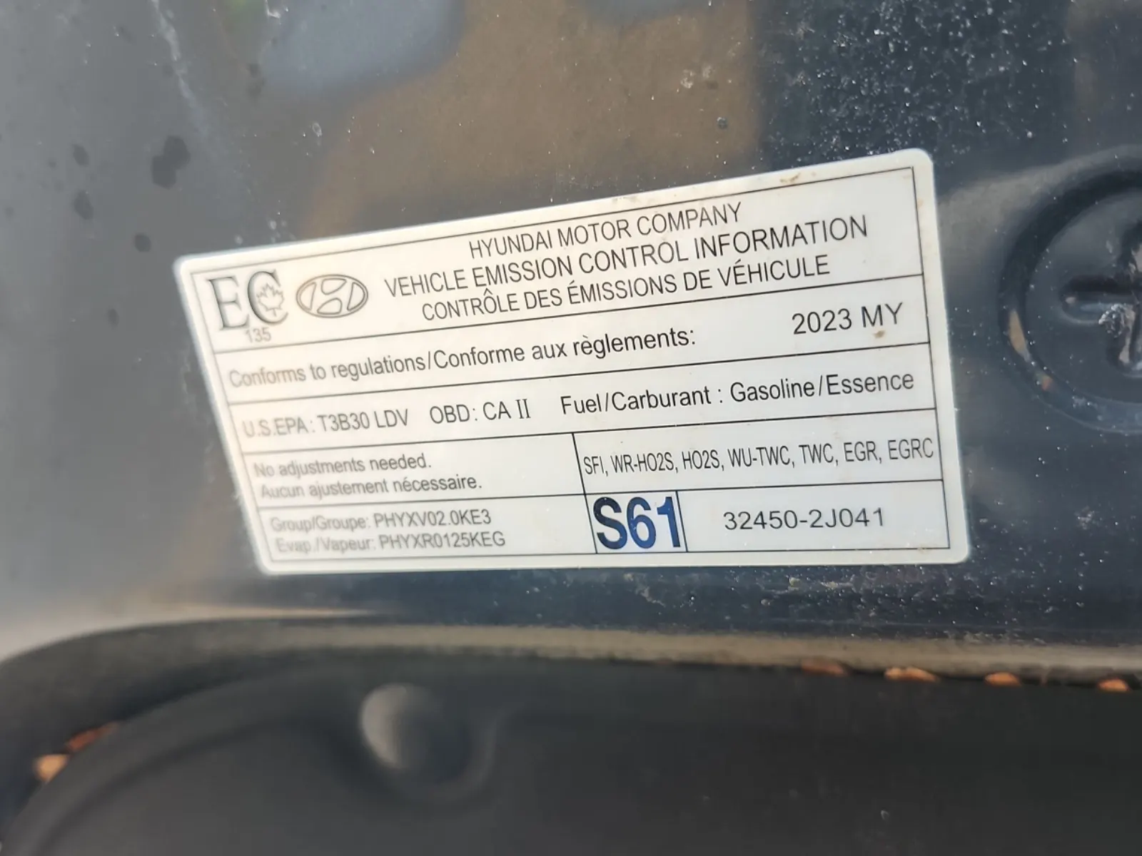 Emission Sticker Photo