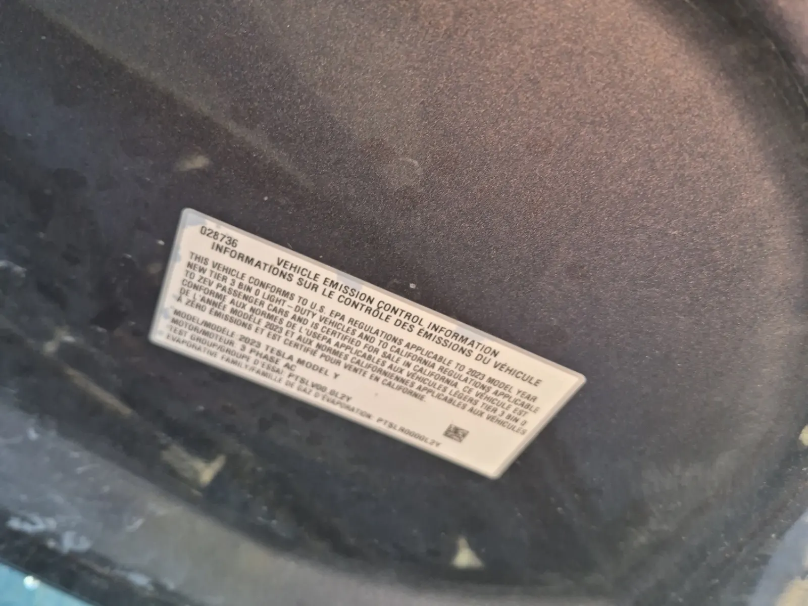 Emission Sticker Photo