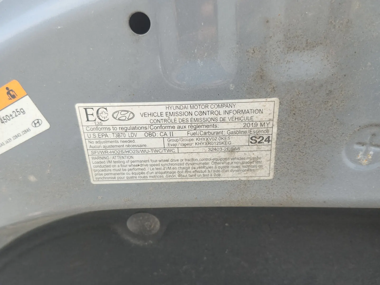 Emission Sticker Photo