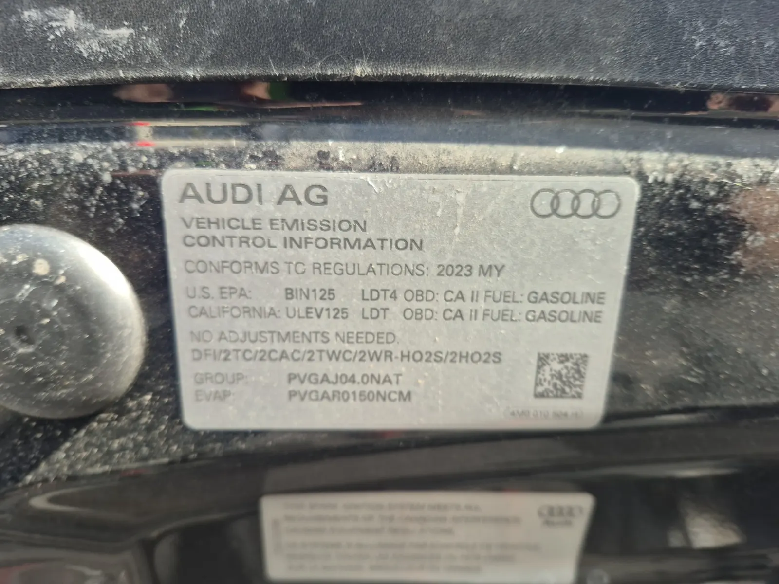 Emission Sticker Photo