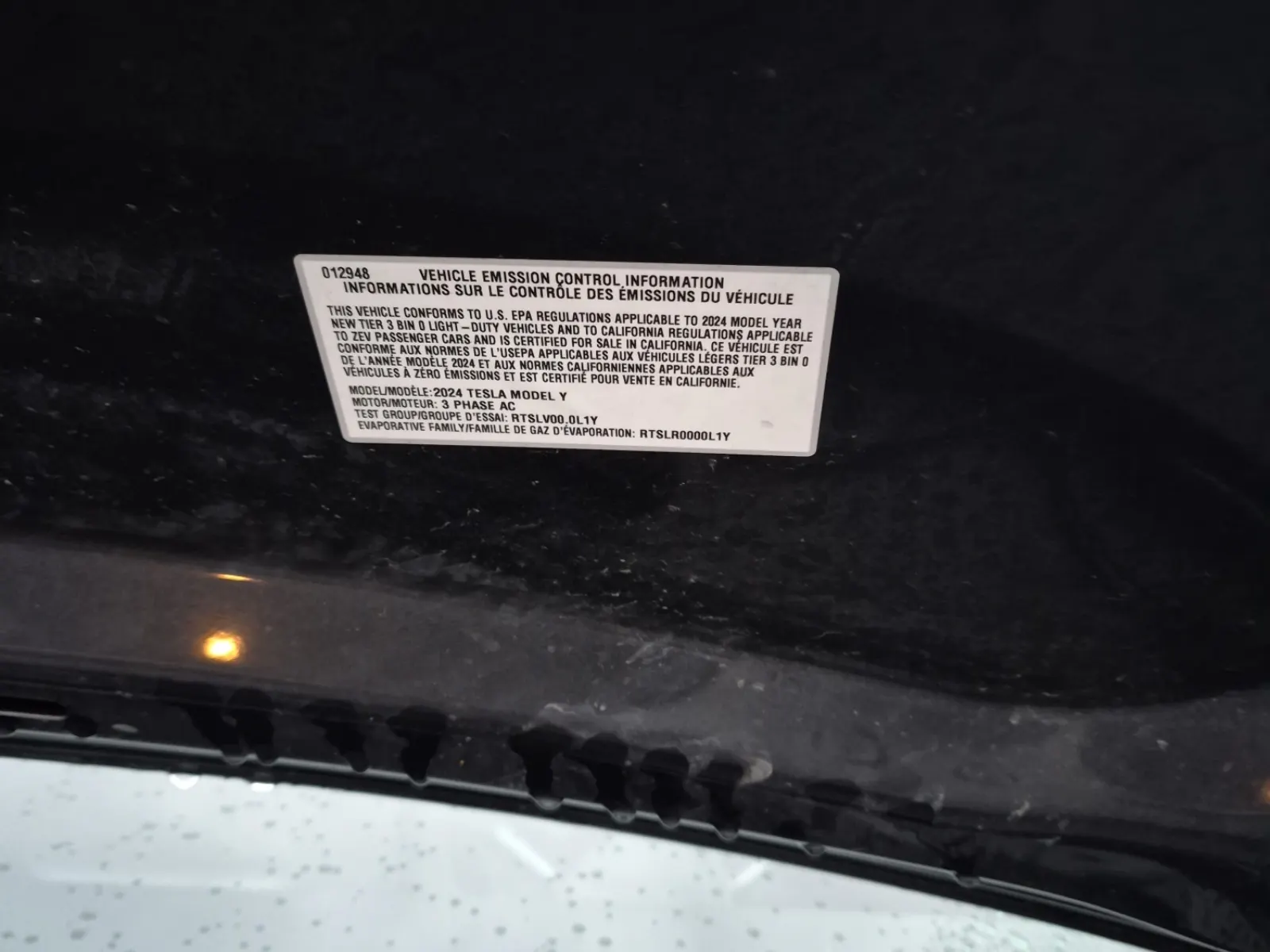 Emission Sticker Photo