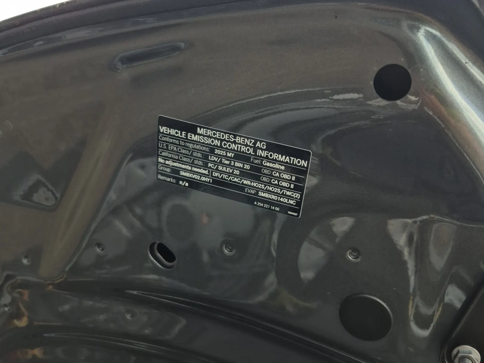Emission Sticker Photo